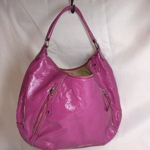 Cole Haan  pink patent leather hobo bag purse